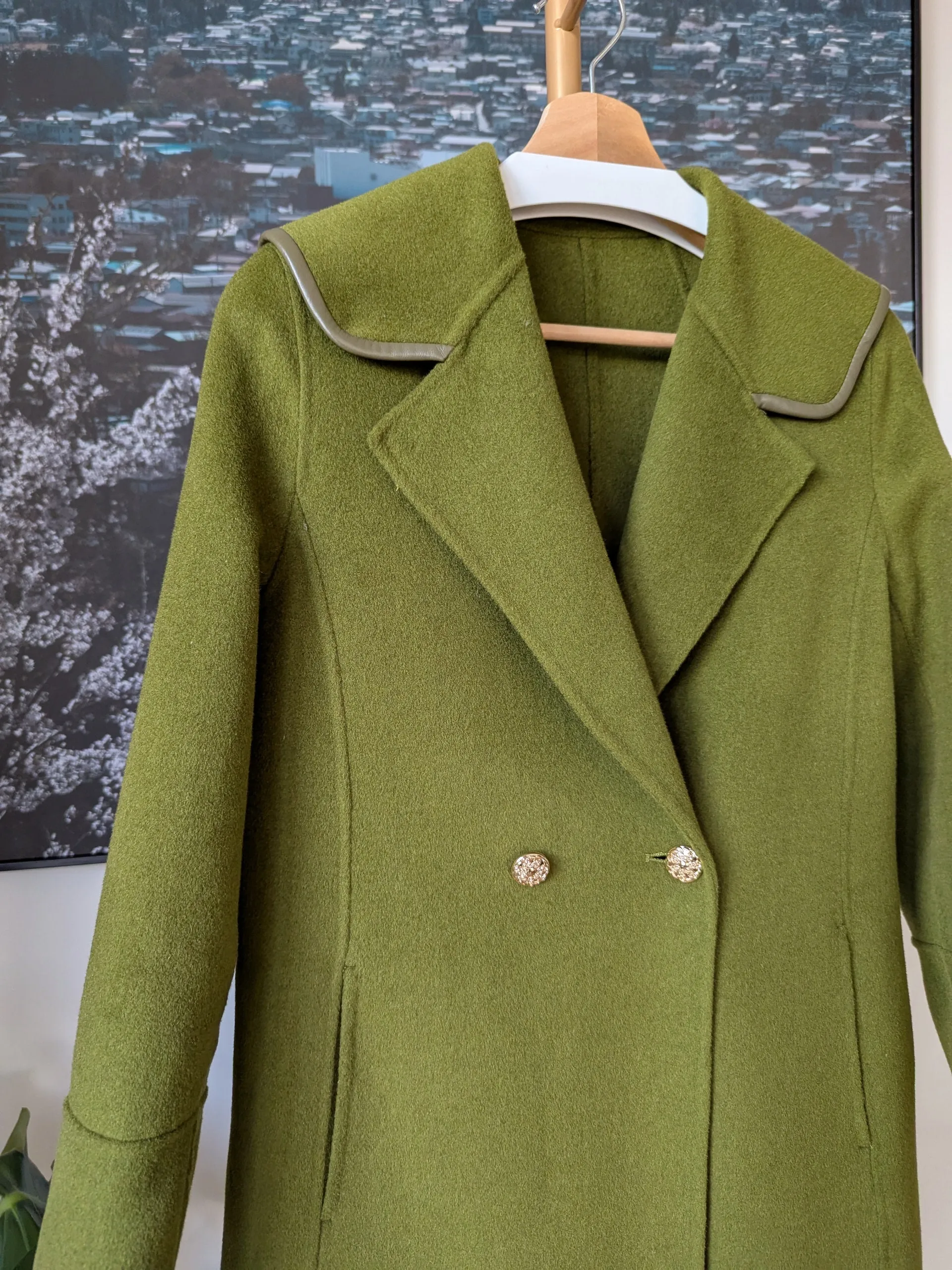 Brand New Cashmere & Wool Coat Size 6-8 FREE SHIPPING High Quality Wool 135