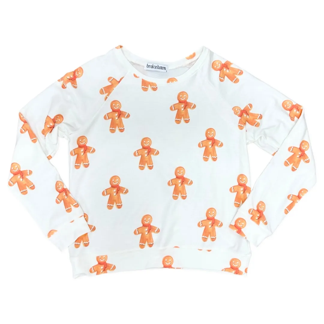 Brokedown Clothing Women's Gingerbread Cookie Sweatshirt