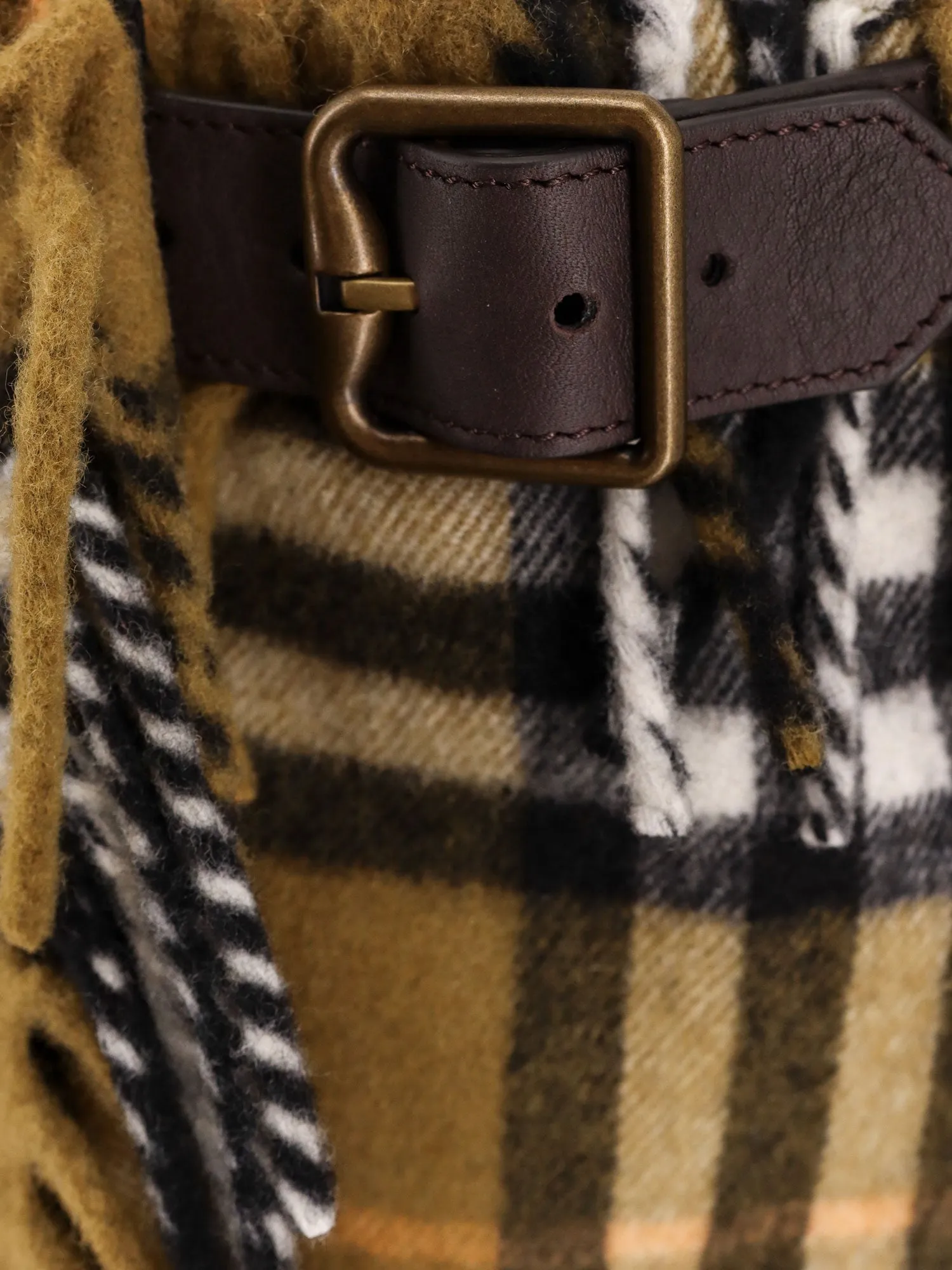 Burberry Wool And Cashmere Skirt With Check Motif