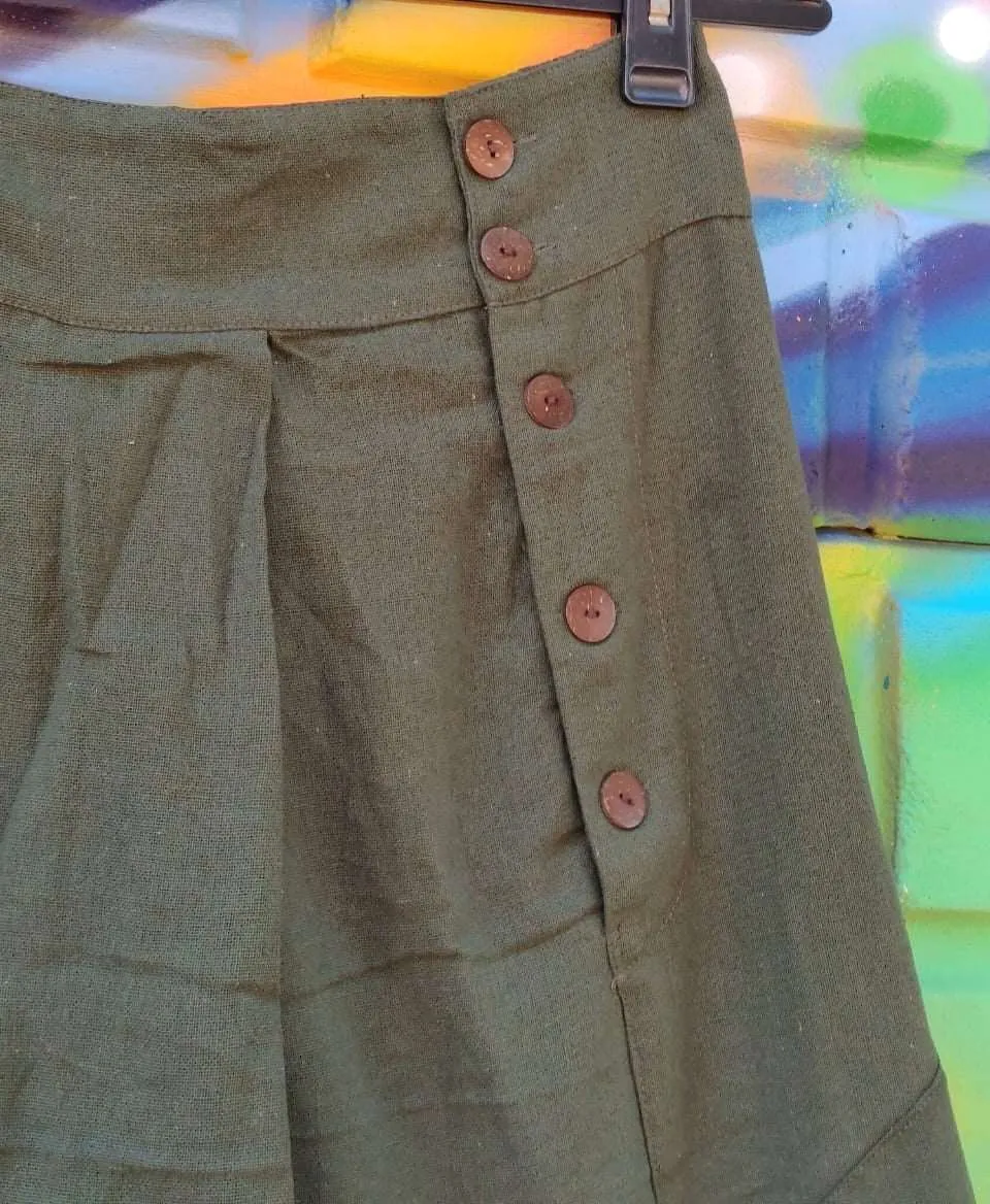 Buttoned Harem Pants