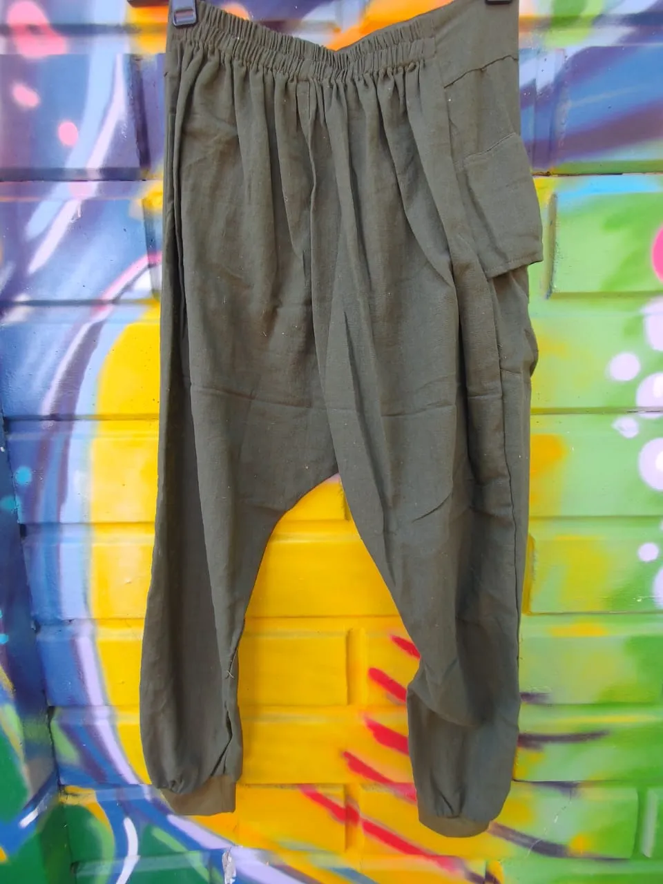 Buttoned Harem Pants