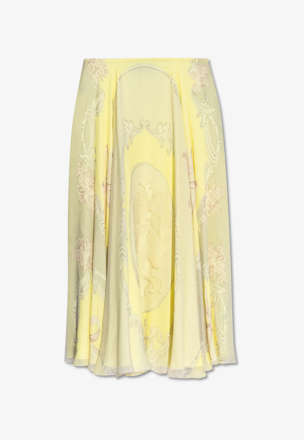 Cameo Silk Flowy Skirt