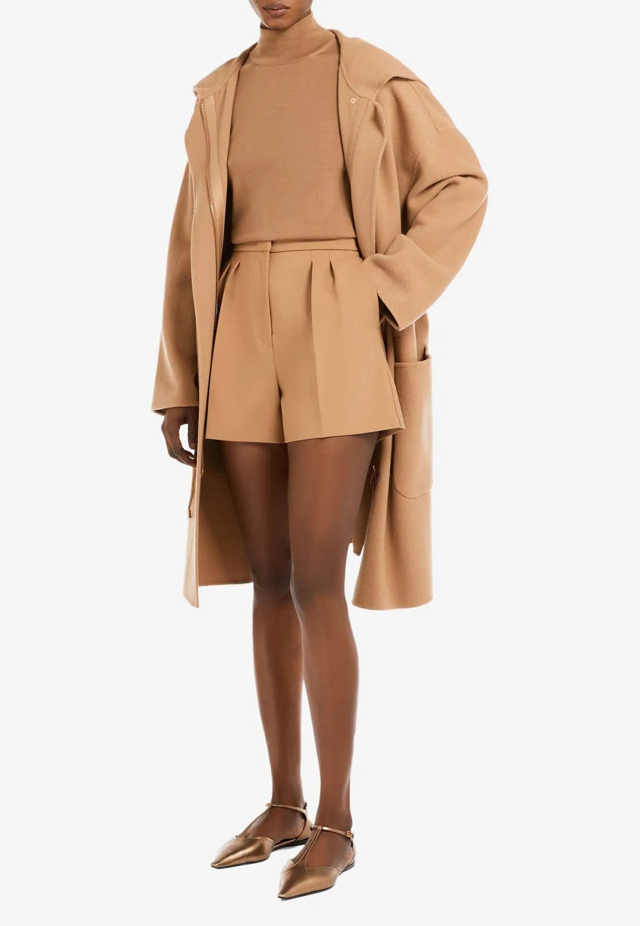 Cecina Turtleneck Wool Knit Top