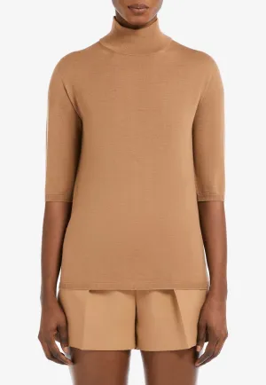 Cecina Turtleneck Wool Knit Top