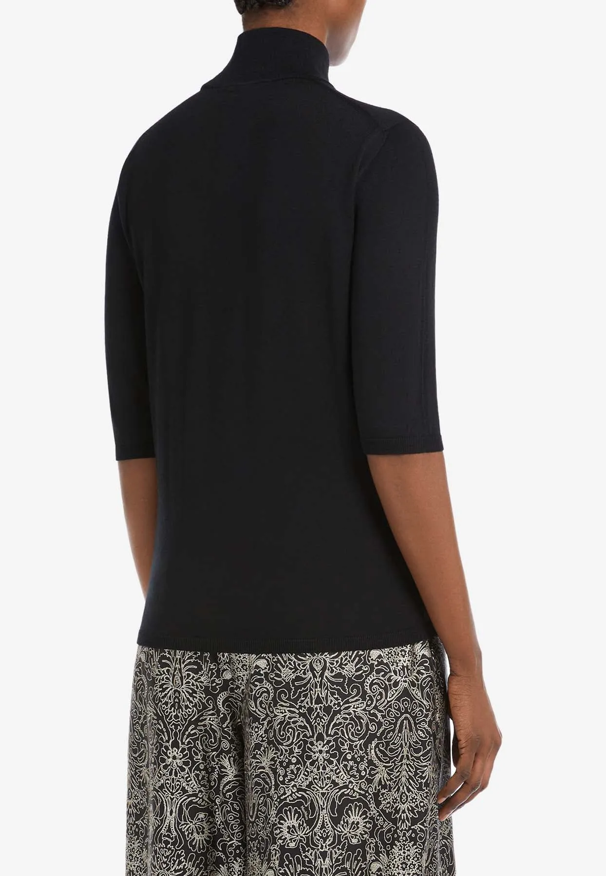 Cecina Turtleneck Wool Knit Top