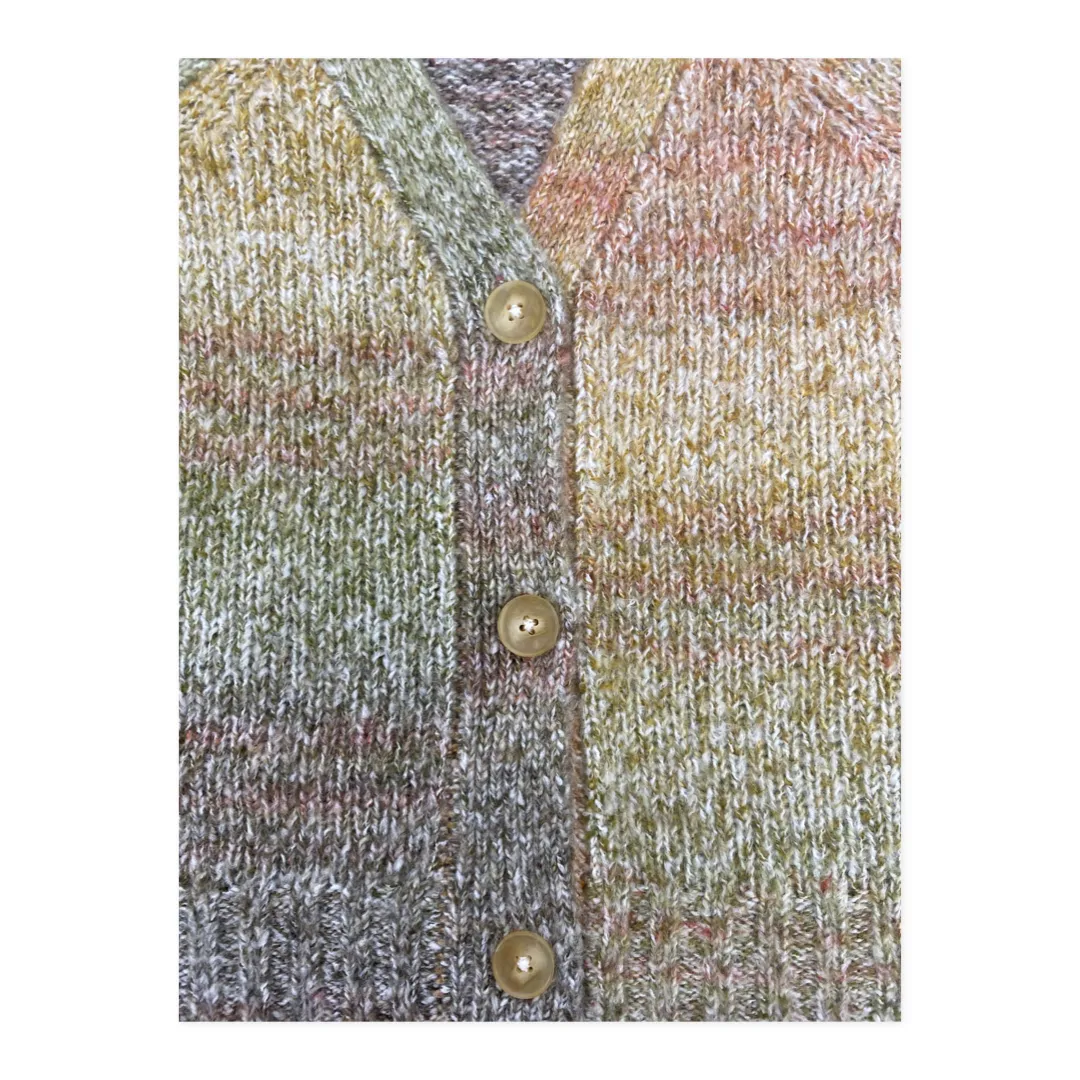 Central Park West Miller Ombre Cardigan - Meadow