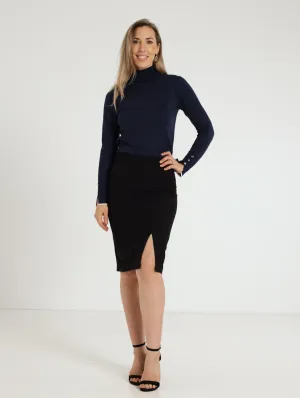 Classic Pencil Skirt - Black