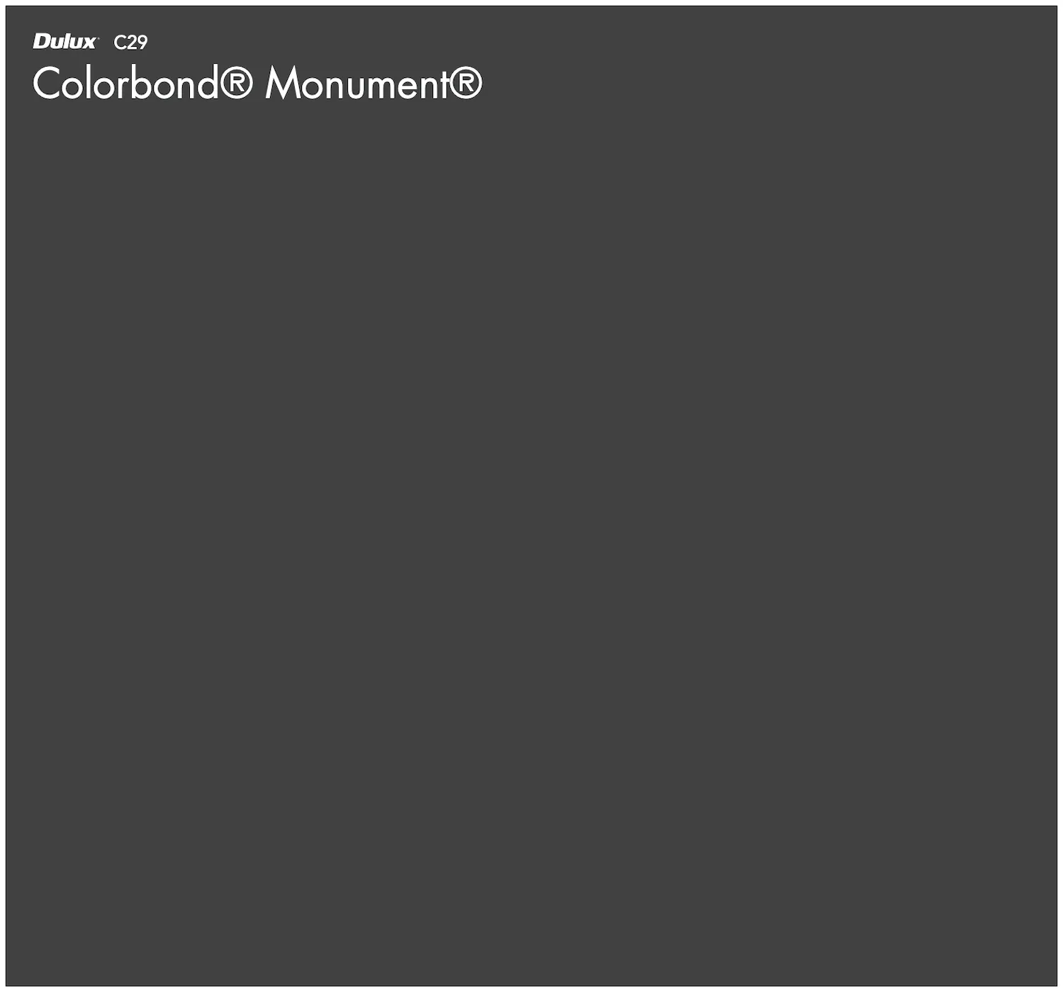 Colorbond® Monument®