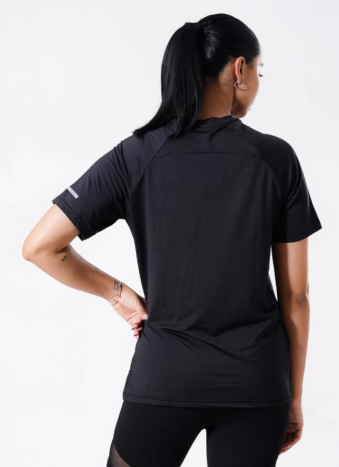 Crest Cardio Tshirt - Jet Black