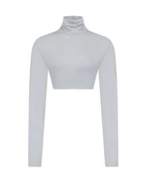 Cropped Long Sleeve Turtle Top