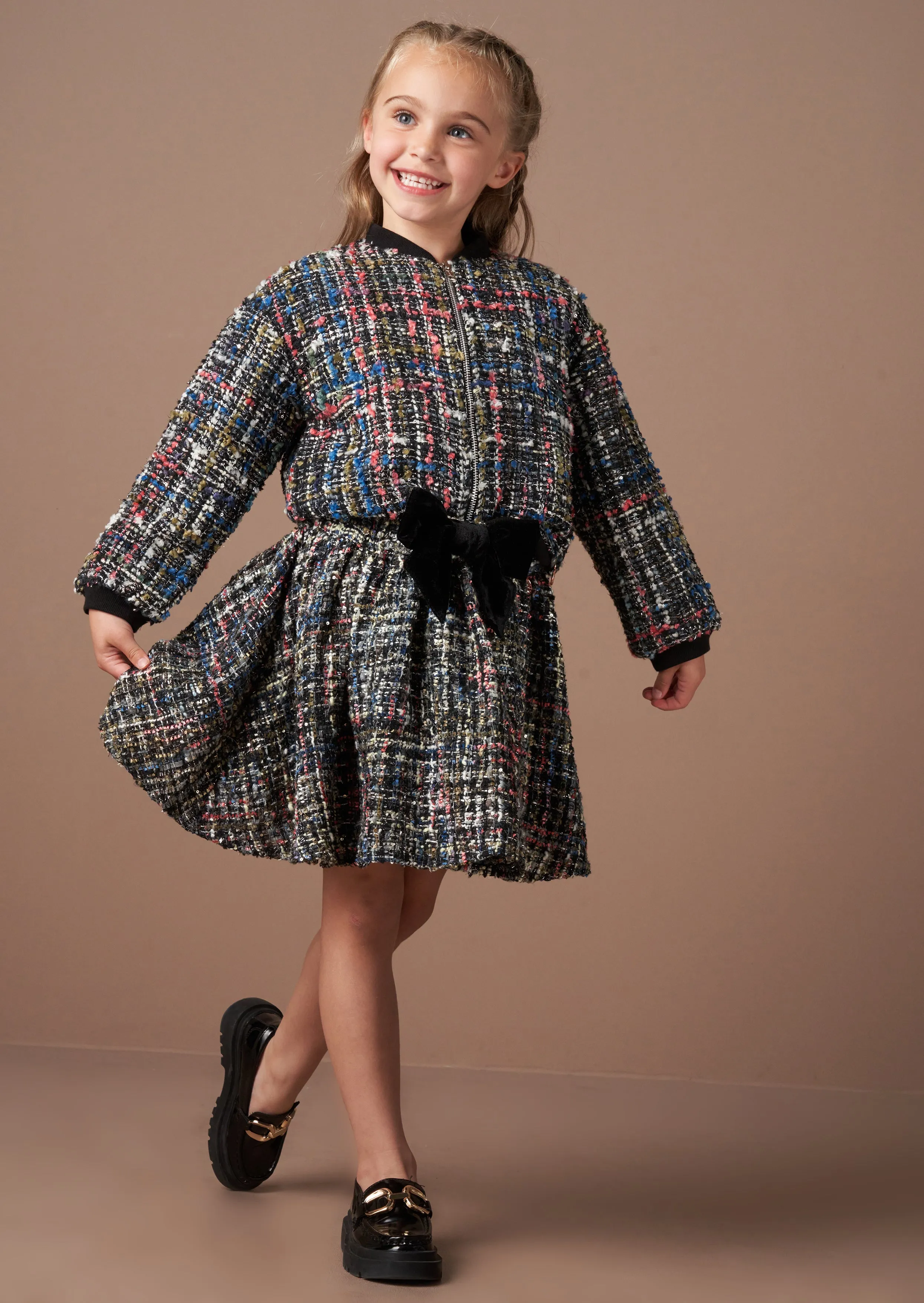 Dancia Black Tweed Skirt