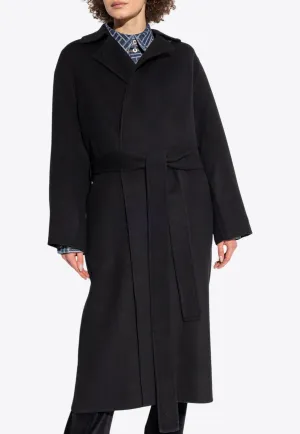 Double-Breasted Belted Coat