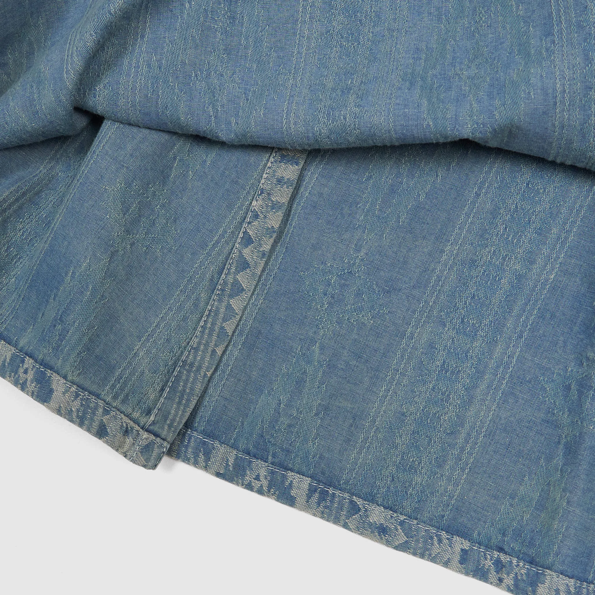 Double RL Ladies Indigo Jacquard Wrap Skirt