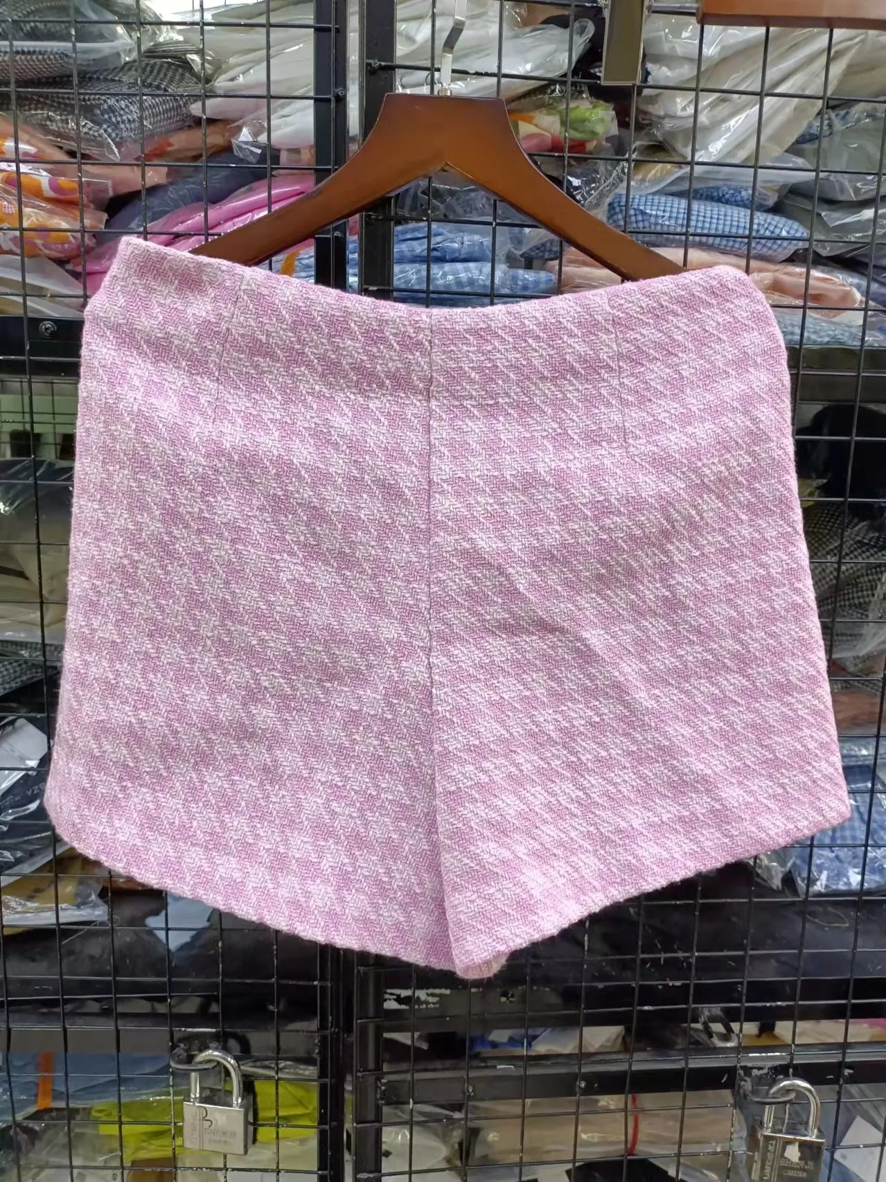 Dreamofthe90s Houndstooth Cropped Blazer And Skort Suit Set