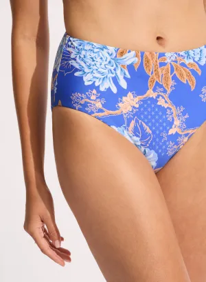 Eden High Waisted Pant - Azure