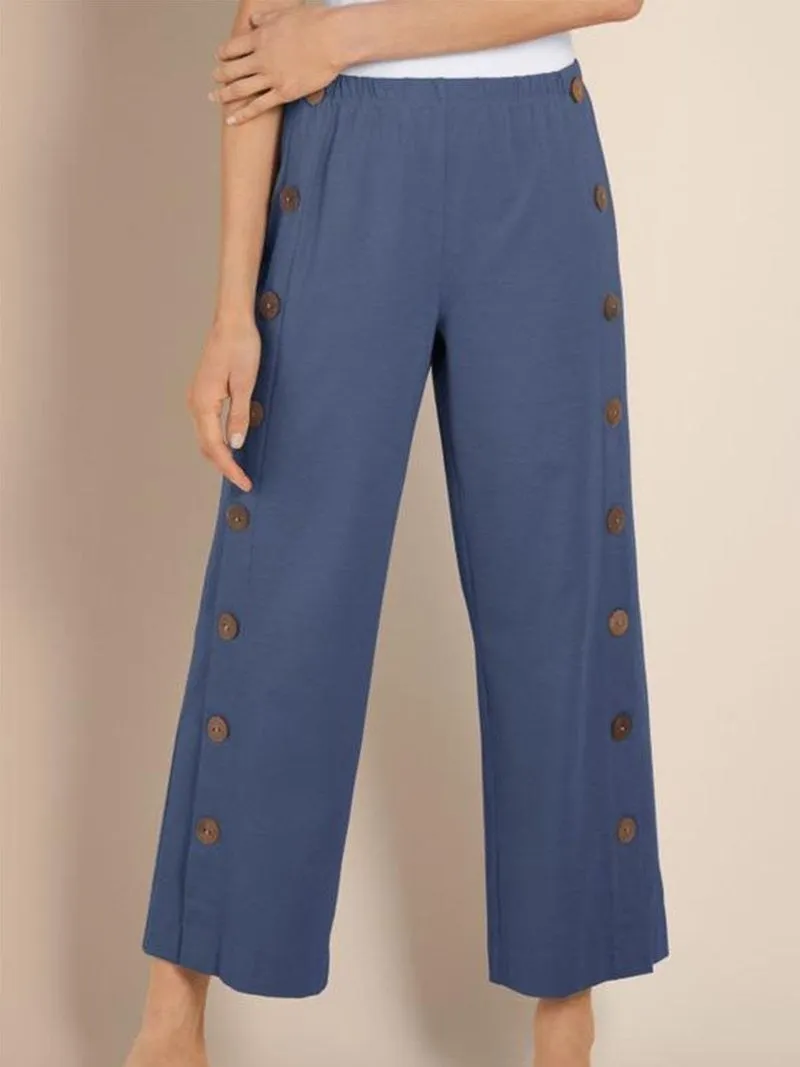 Eldora™ - Buttoned High-Waisted Pants