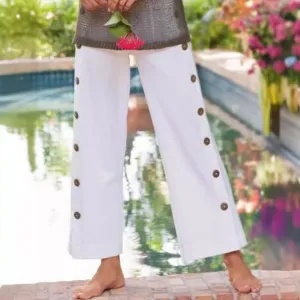 Eldora™ - Buttoned High-Waisted Pants