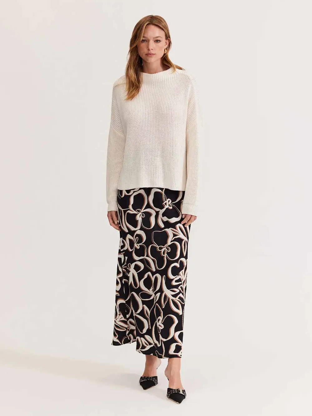Elin Bias Slip Skirt