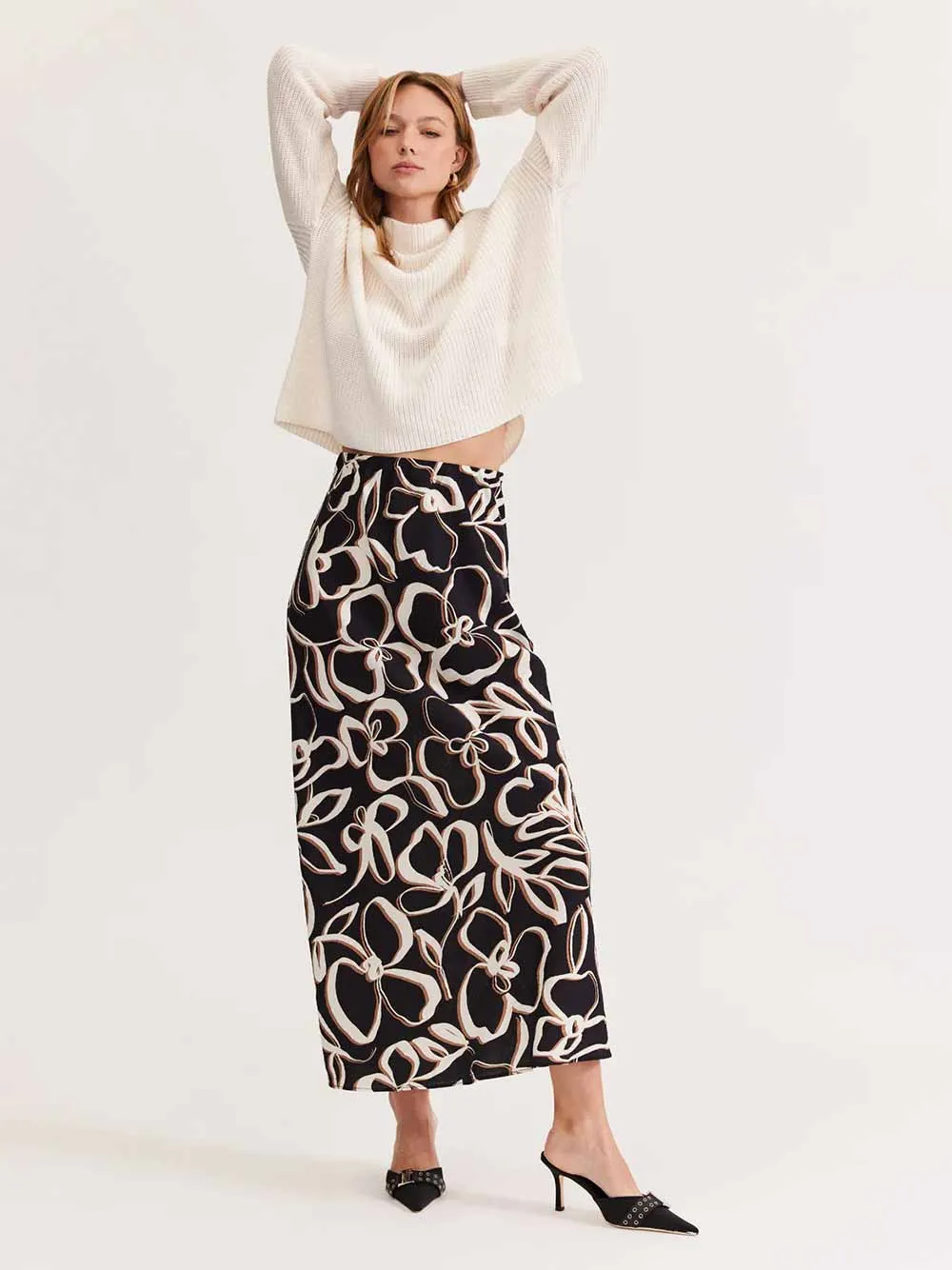 Elin Bias Slip Skirt
