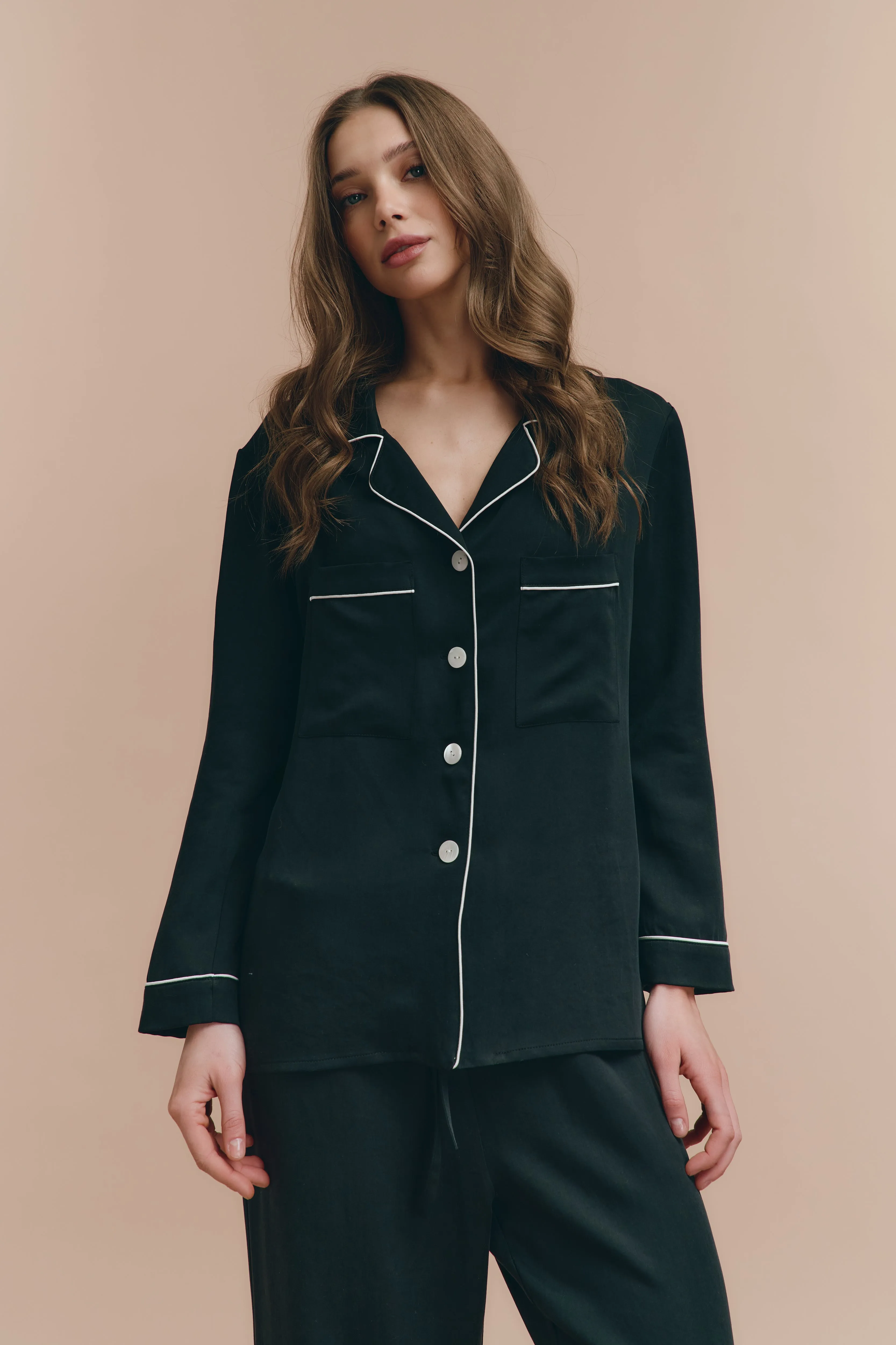Emily pjs - Black with pants