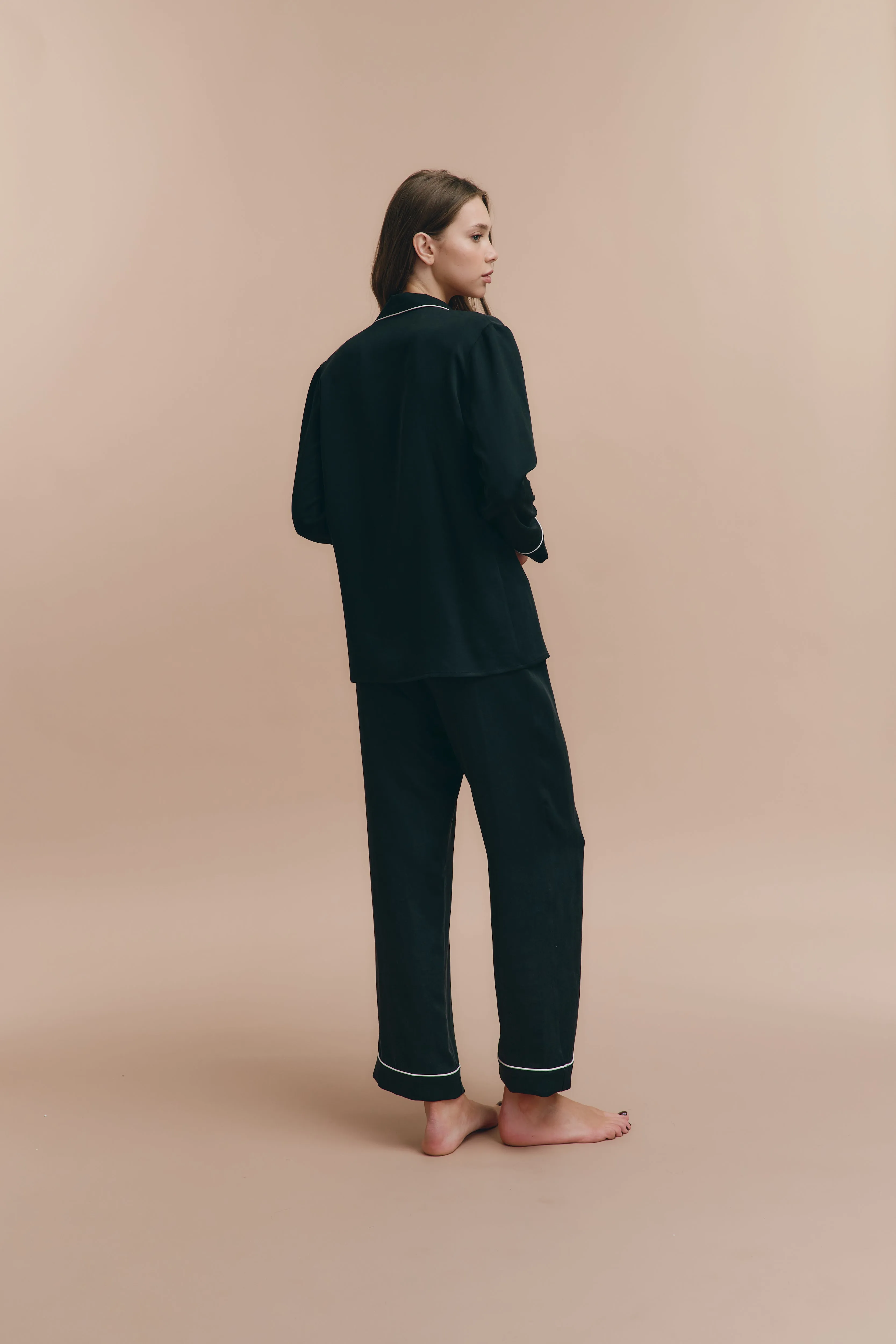Emily pjs - Black with pants
