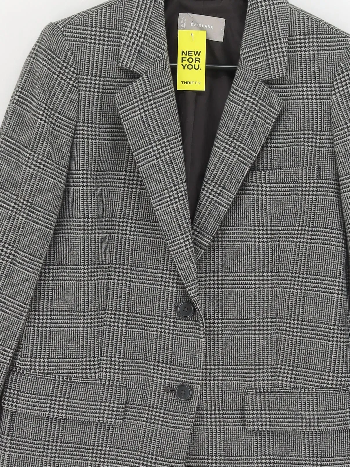 Everlane Women's Blazer S Black Wool with Nylon, Other, Polyester