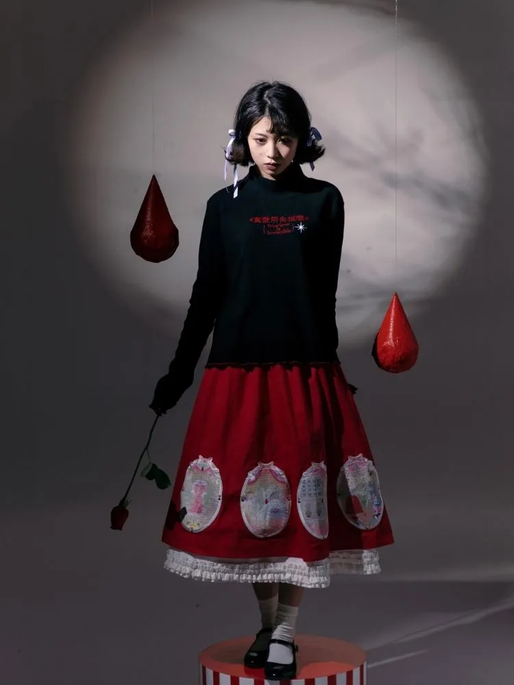 Fairy Tale Half Turtleneck Cotton Base Shirt