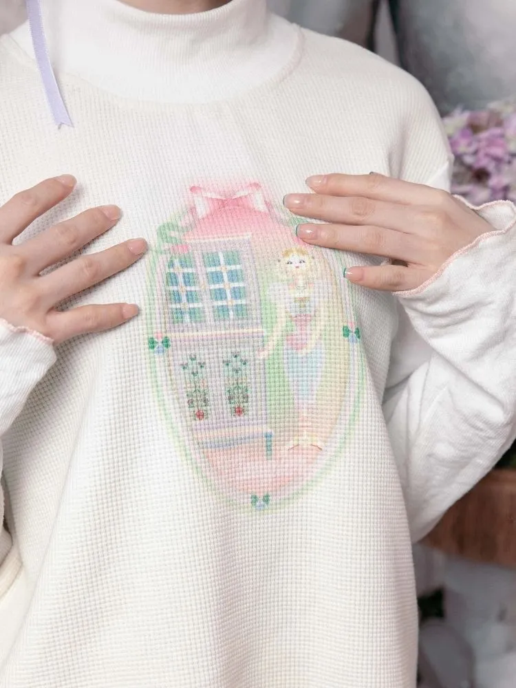 Fairy Tale Half Turtleneck Cotton Base Shirt