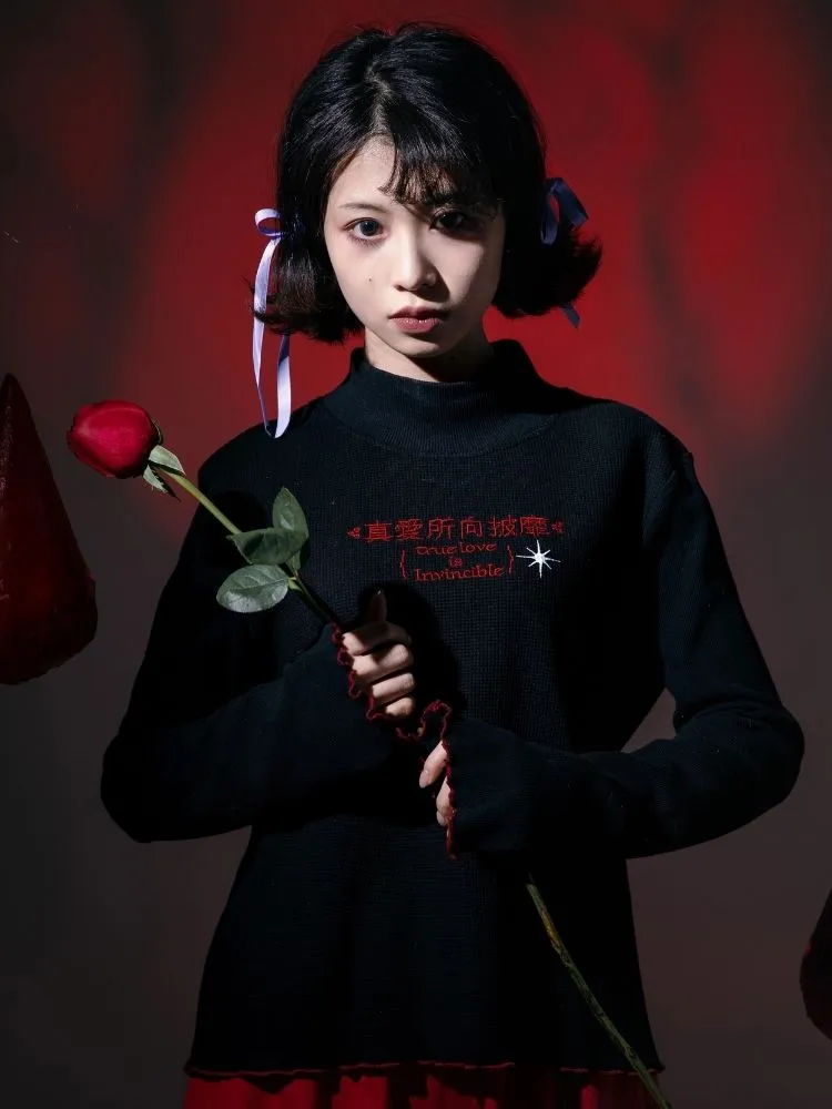Fairy Tale Half Turtleneck Cotton Base Shirt