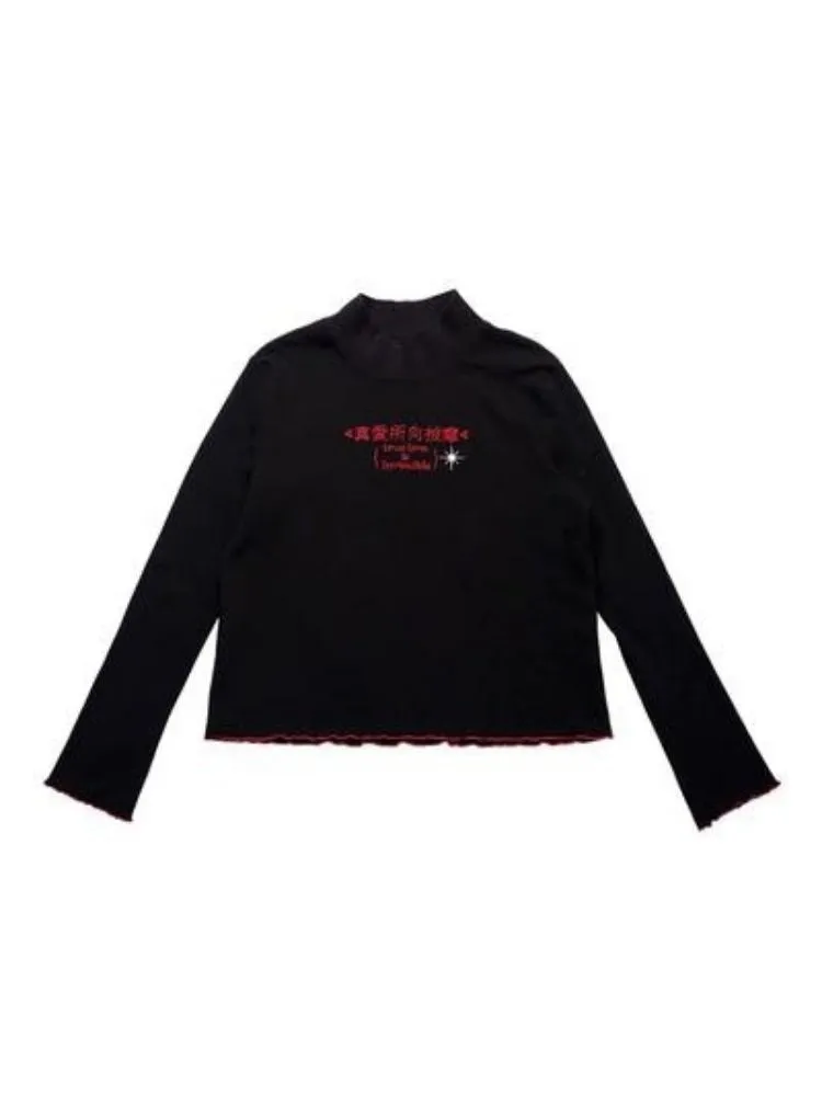 Fairy Tale Half Turtleneck Cotton Base Shirt