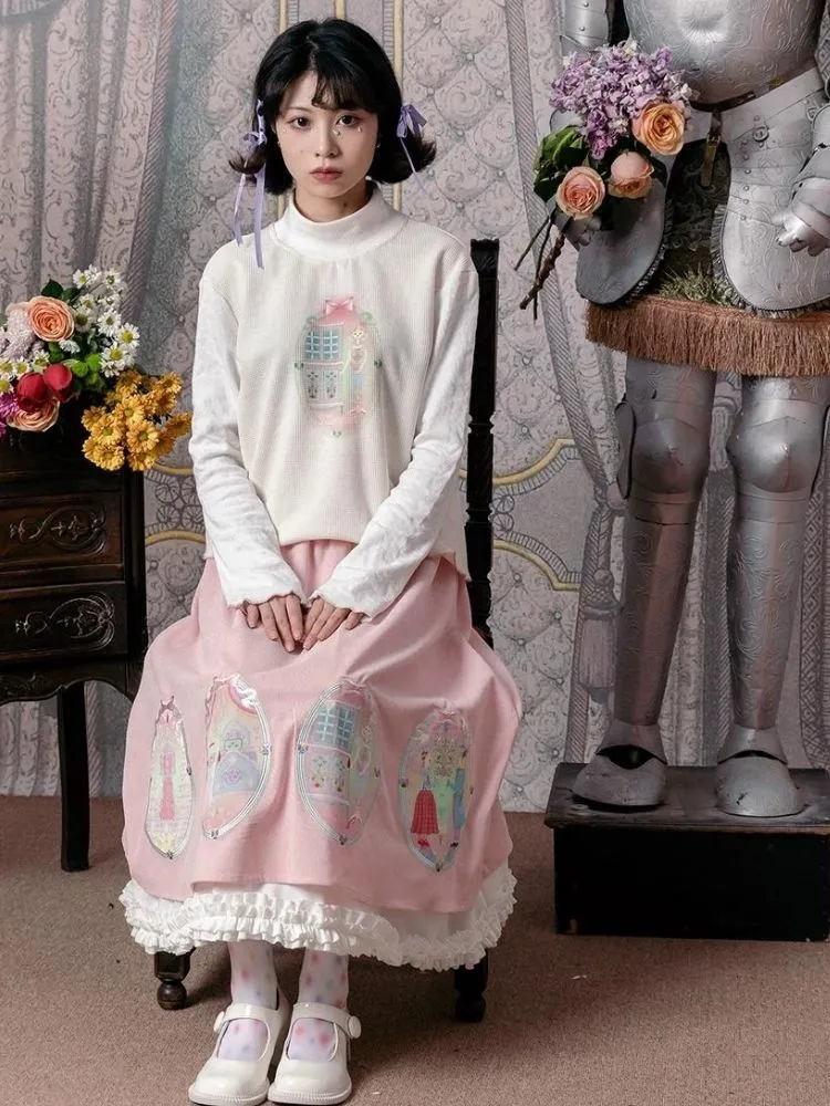 Fairy Tale Half Turtleneck Cotton Base Shirt