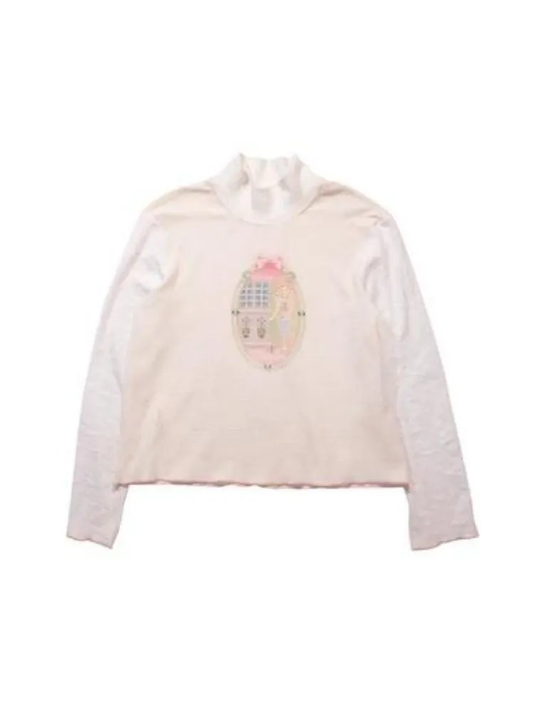 Fairy Tale Half Turtleneck Cotton Base Shirt
