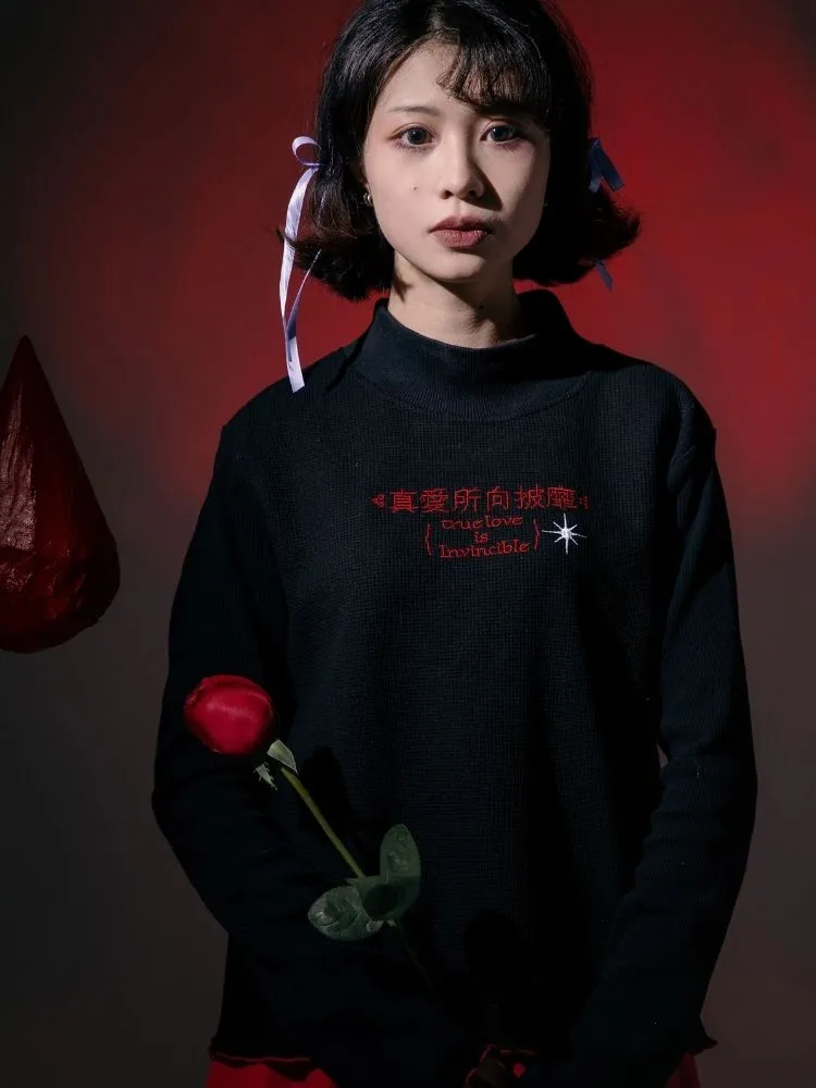 Fairy Tale Half Turtleneck Cotton Base Shirt
