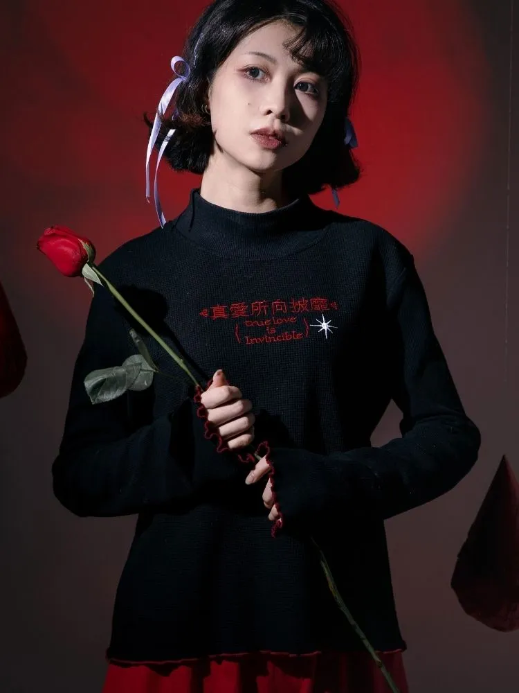 Fairy Tale Half Turtleneck Cotton Base Shirt
