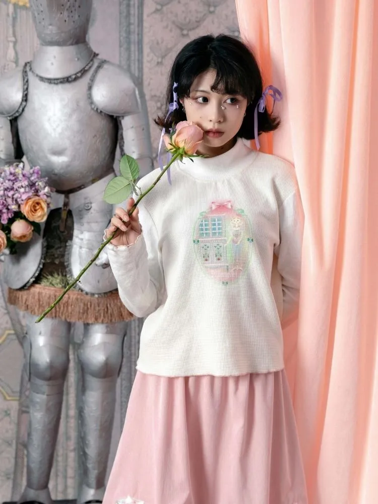 Fairy Tale Half Turtleneck Cotton Base Shirt