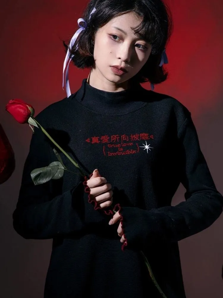Fairy Tale Half Turtleneck Cotton Base Shirt