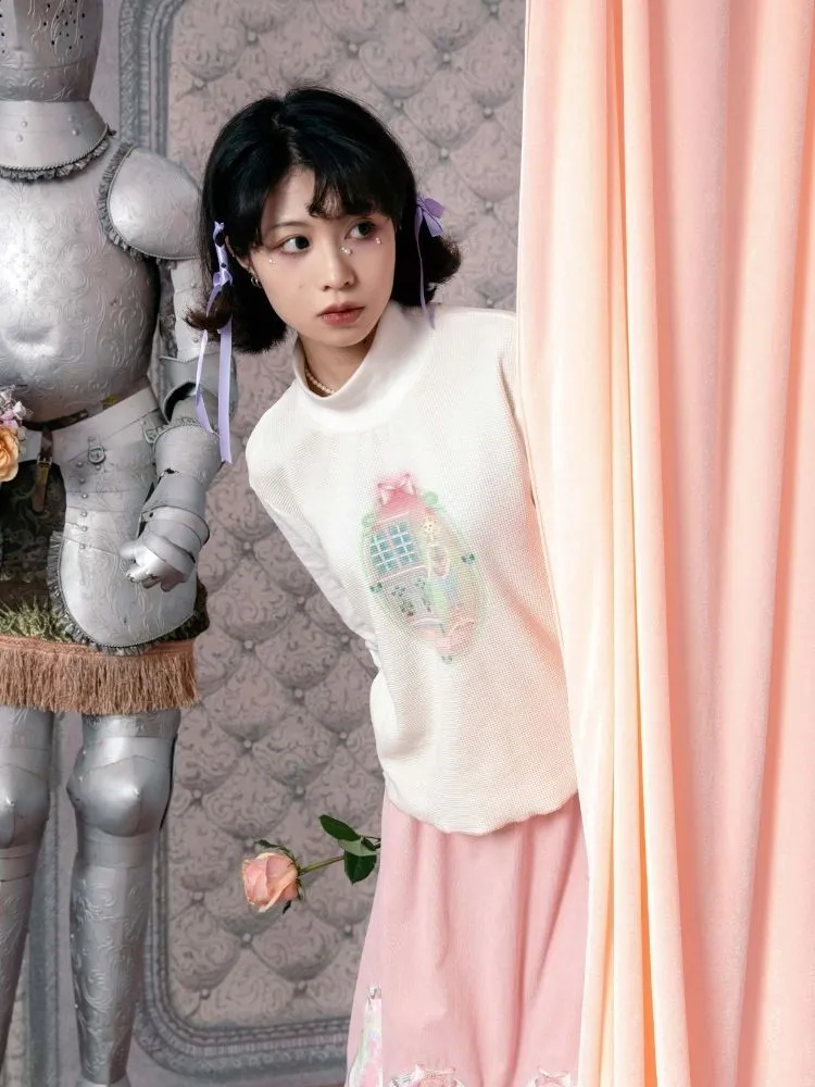 Fairy Tale Half Turtleneck Cotton Base Shirt