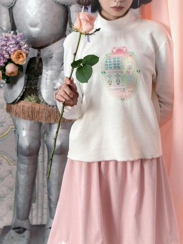 Fairy Tale Half Turtleneck Cotton Base Shirt