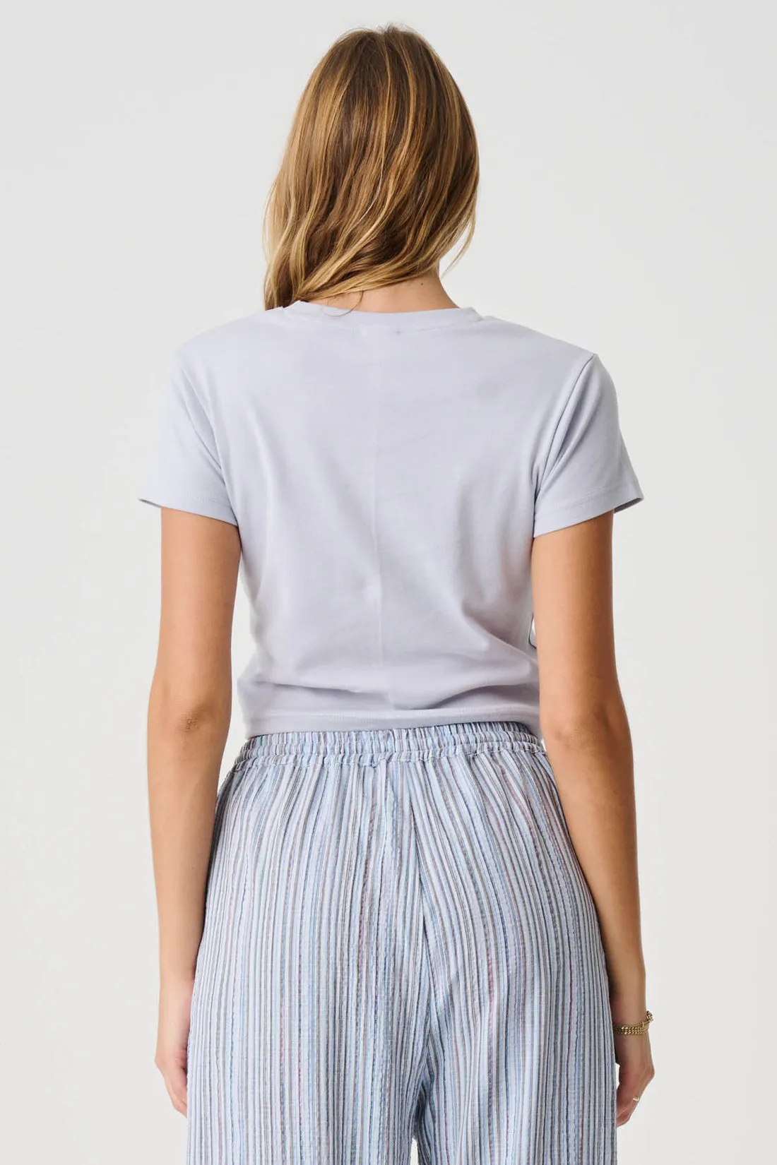 FAST TYMES RIB TEE - THRIFT LILAC