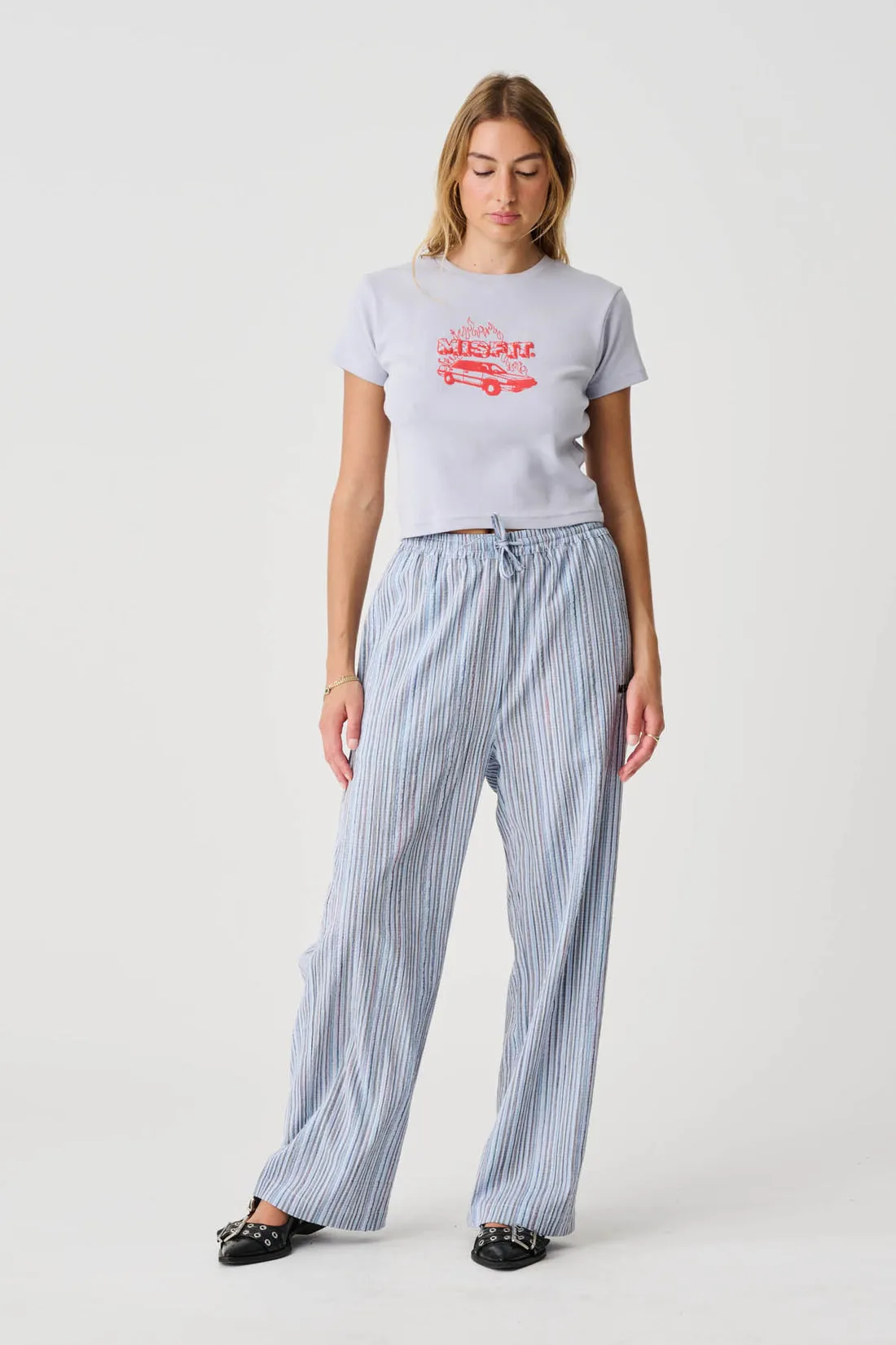 FAST TYMES RIB TEE - THRIFT LILAC