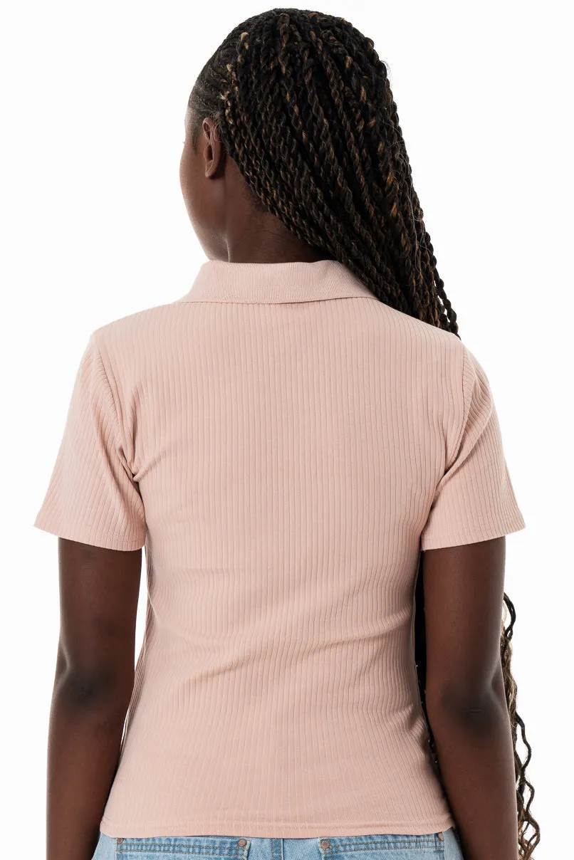 Fitted Golfer _ 154503 _ Pink