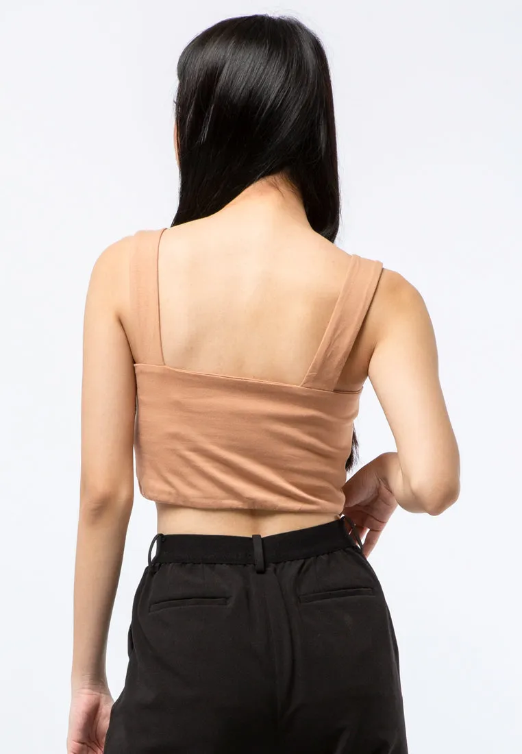 Fitted Sleeveless Crop Top