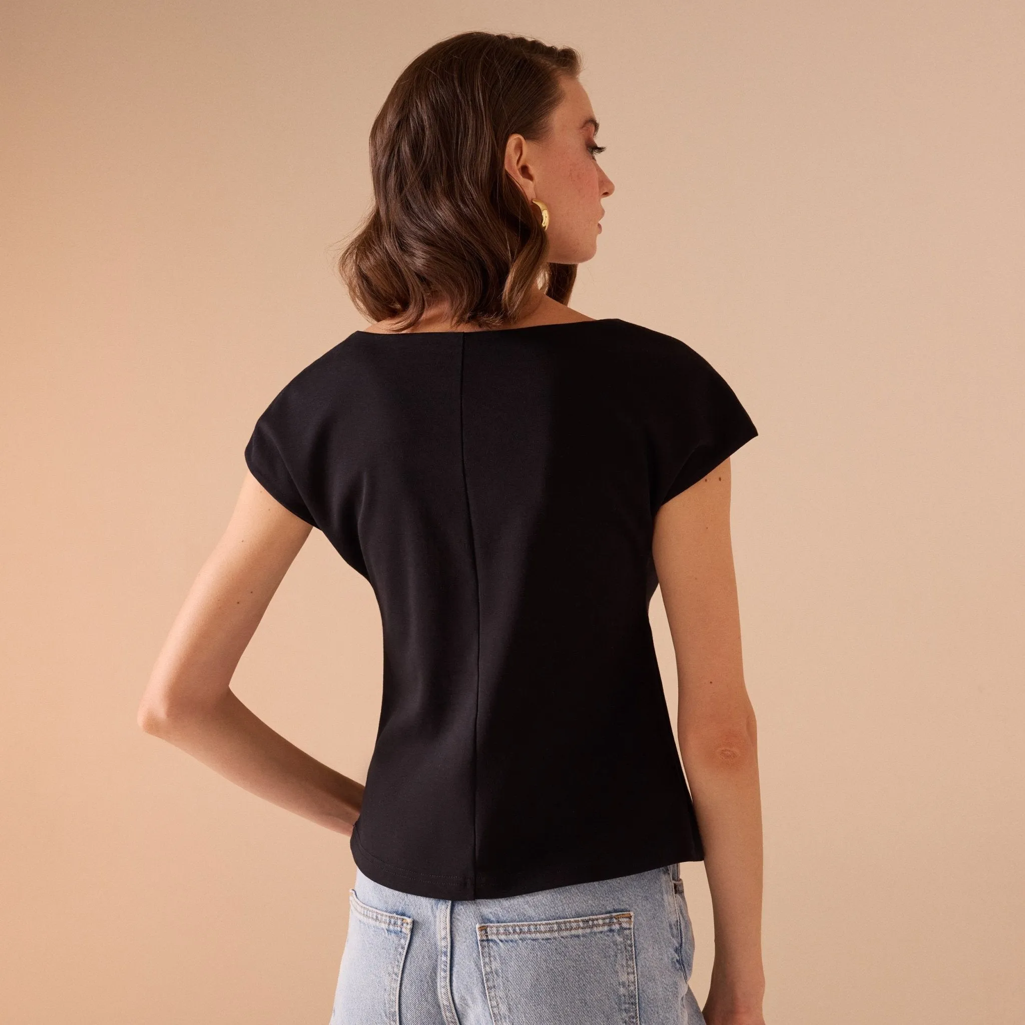 Fitted Waist Cotton Top
