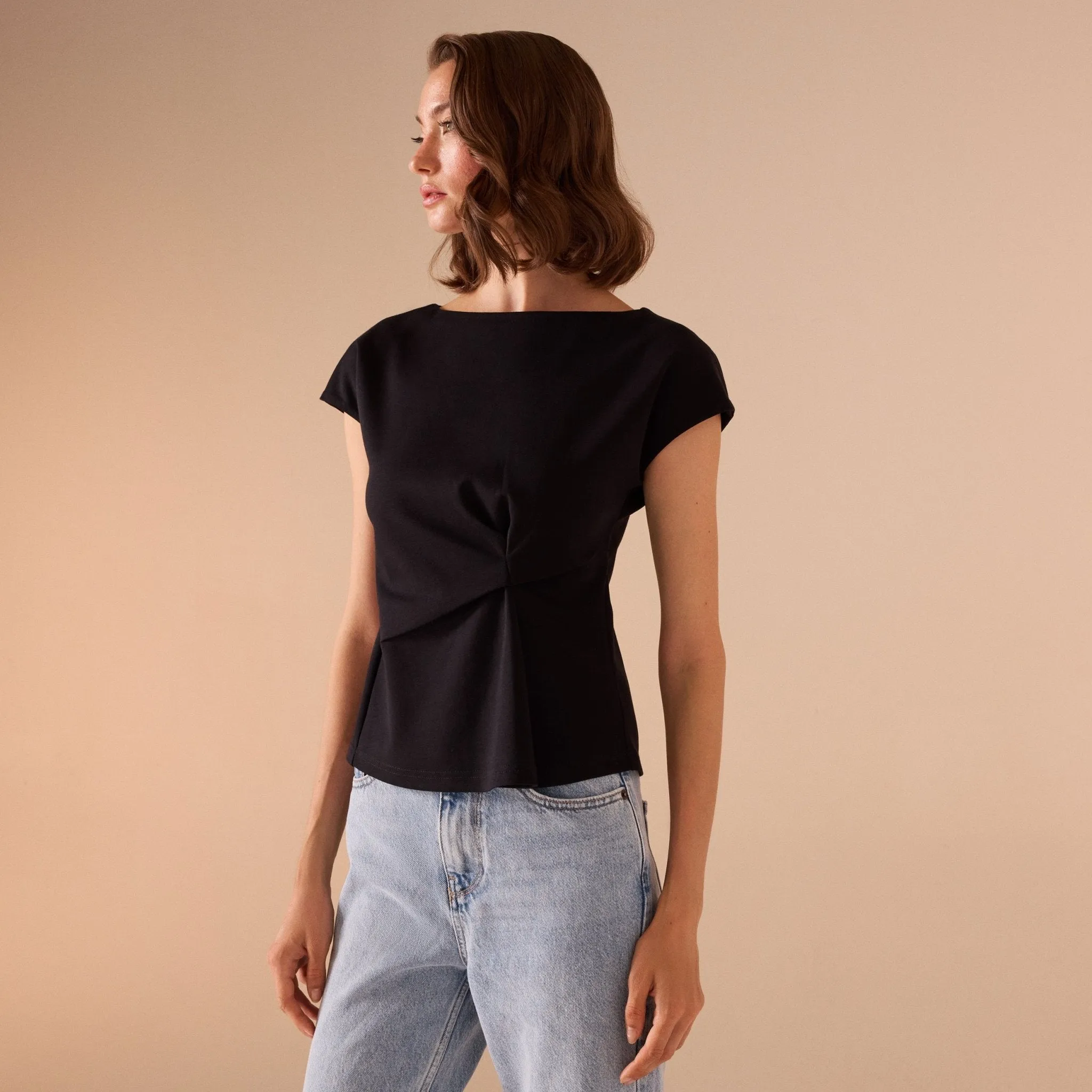 Fitted Waist Cotton Top