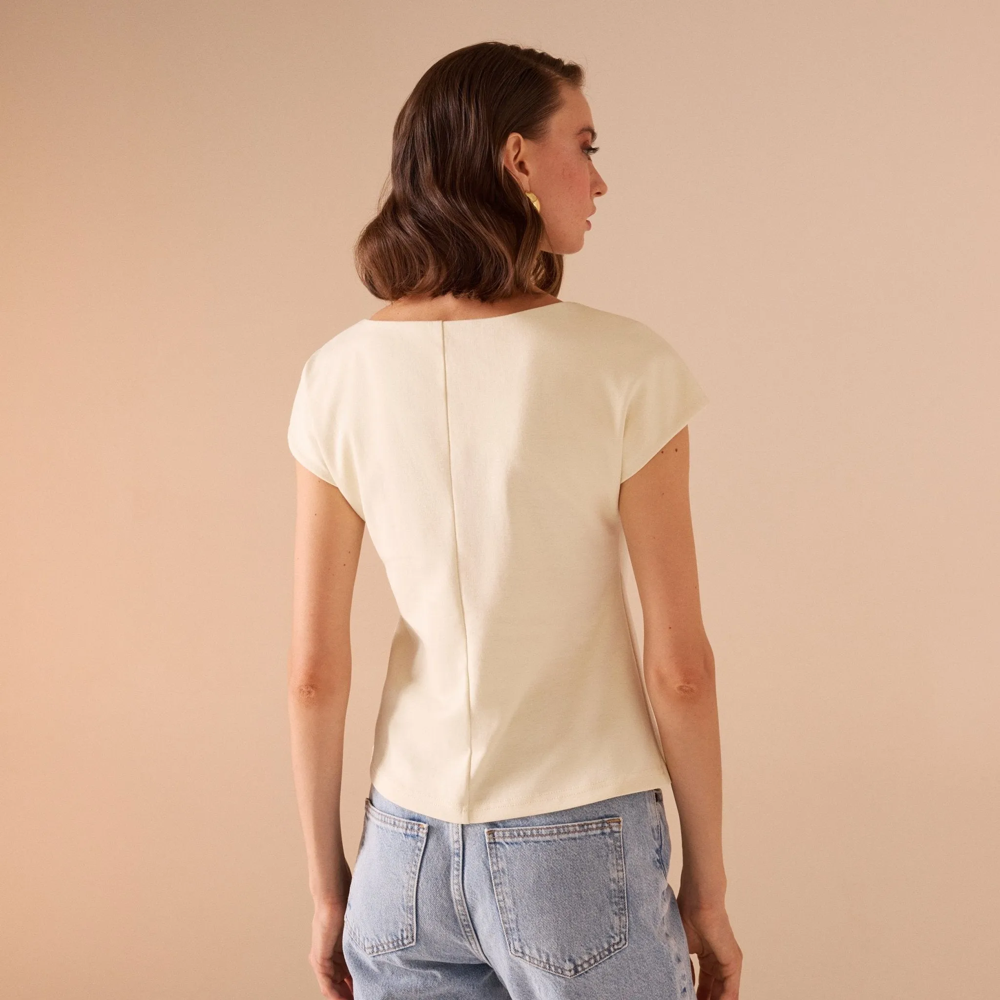 Fitted Waist Cotton Top