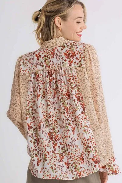Floral Bliss Button Down Top