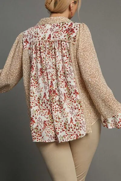 Floral Bliss Button Down Top