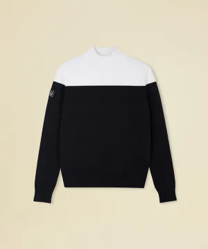 FORDI Color Block Turtleneck Knit - Black