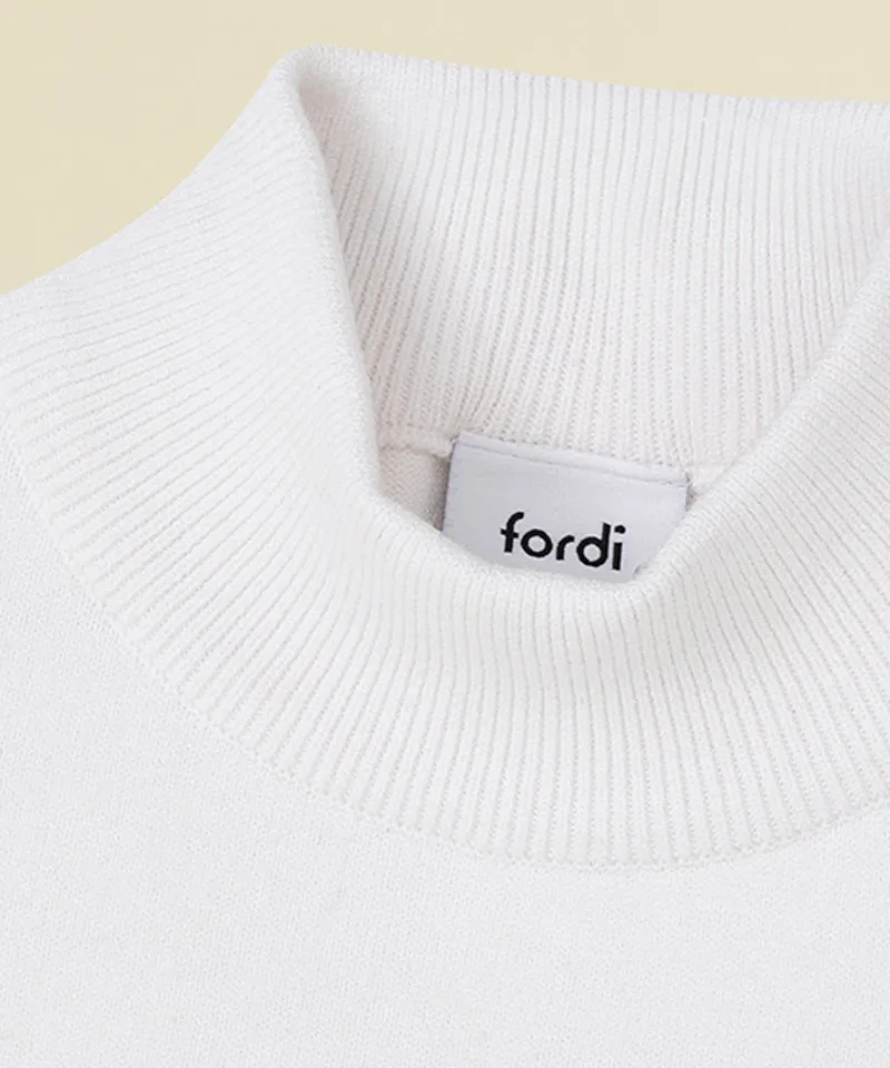 FORDI Color Block Turtleneck Knit - Black