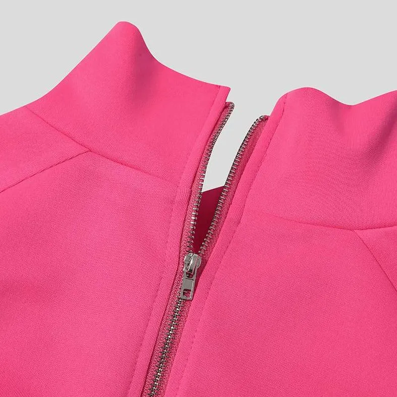 Gay Fashion Pink Turtleneck Crop Top